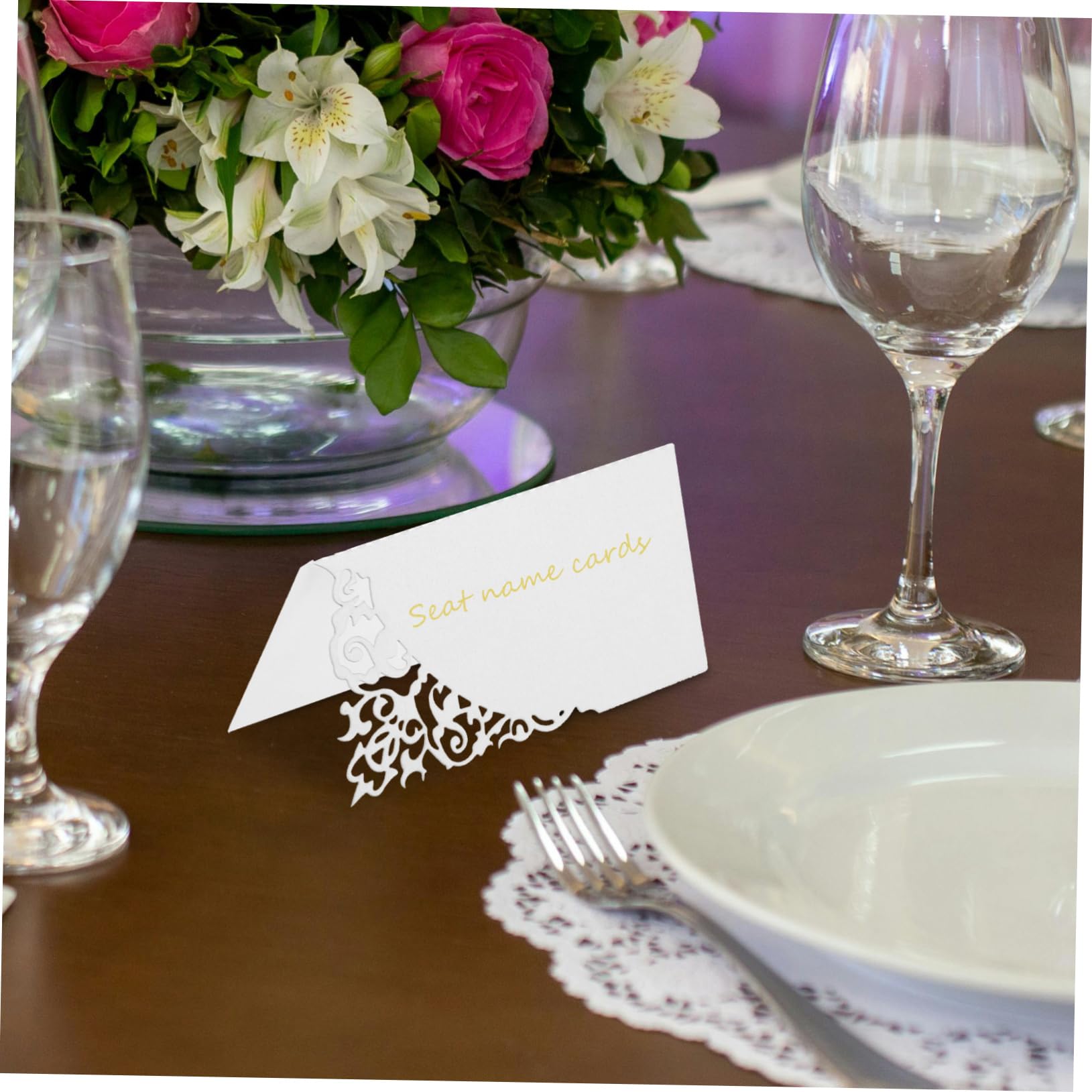 300stücke Hochzeit Tischkarten Kreative Platzkarten Für Feiern Einladungen Events Elegante Lasergefräste Namenskarten Für Hochzeiten Geburtstage Bankette Und Mehr