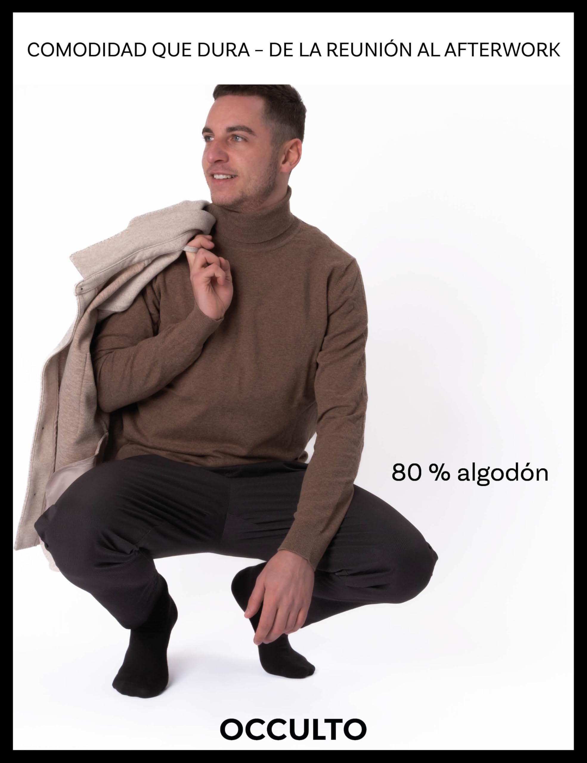 Occulto CALCETINES NEGROS para HOMBRE (10-30 PARES), PACK CALCETINES HOMBRE de ALGODON