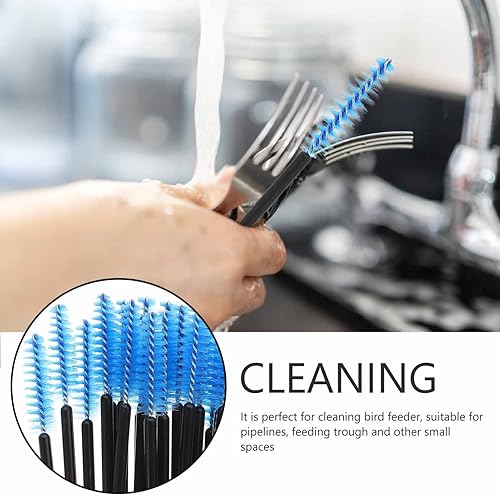 Miniatura 9 de Yardwe Cepillo de botella de colibrí, alimentadores de colibríes, 20 piezas, mini cepillo de tubo de nailon, piezas de alimentador de colibrí,