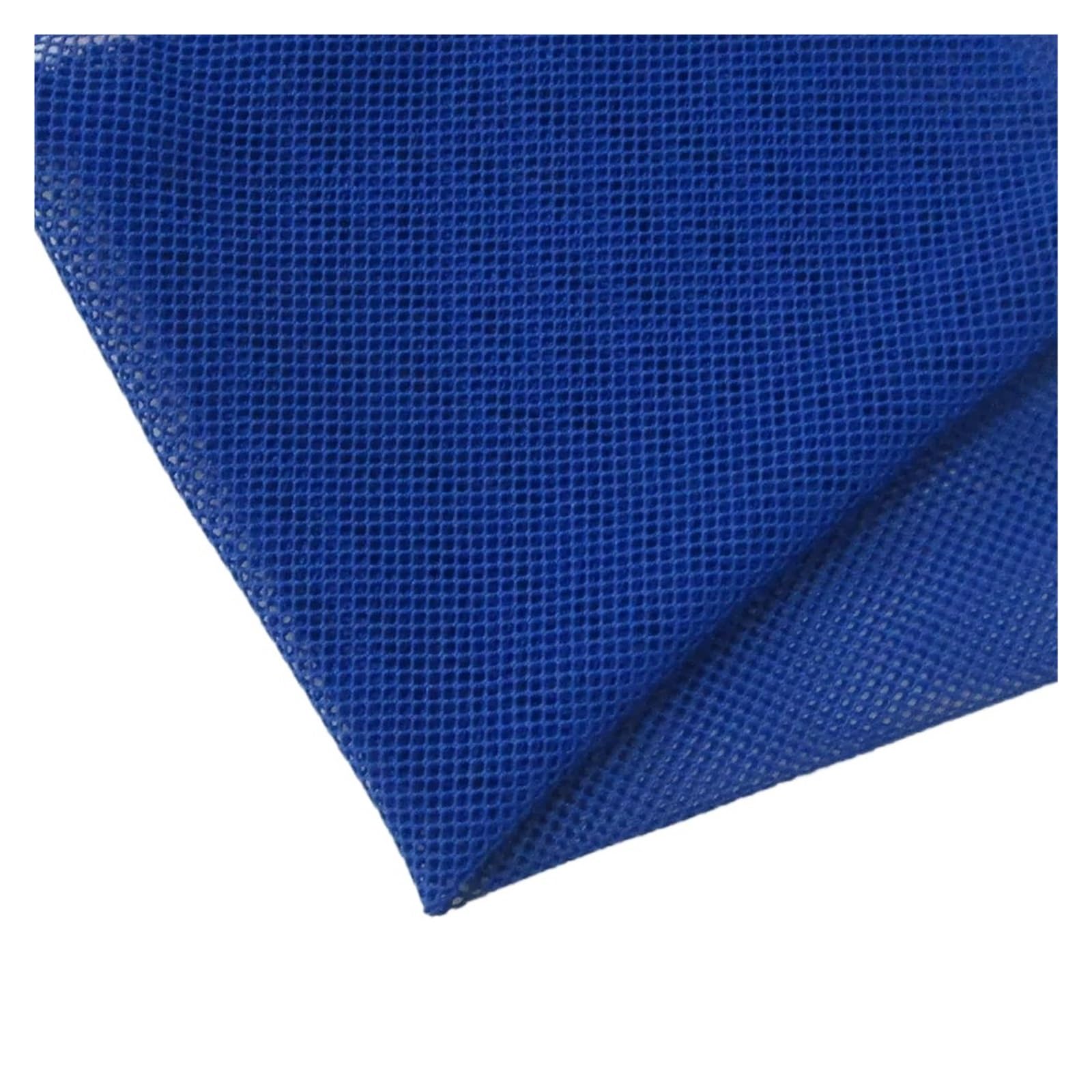 Stretch Mesh Fabric for Women Spandex Rhombic Grid Cloth Soft Lingerie Apparel Sewing Net(Royal Blue)