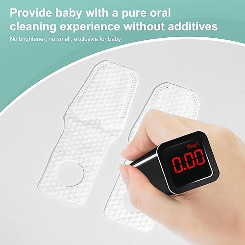 Miniatura 6 de Limpiador bucal de 35 unidades, limpiador de lengua para recién nacidos, cepillos de dientes con dedos para niños de 0 a 36 meses, cuidado de la