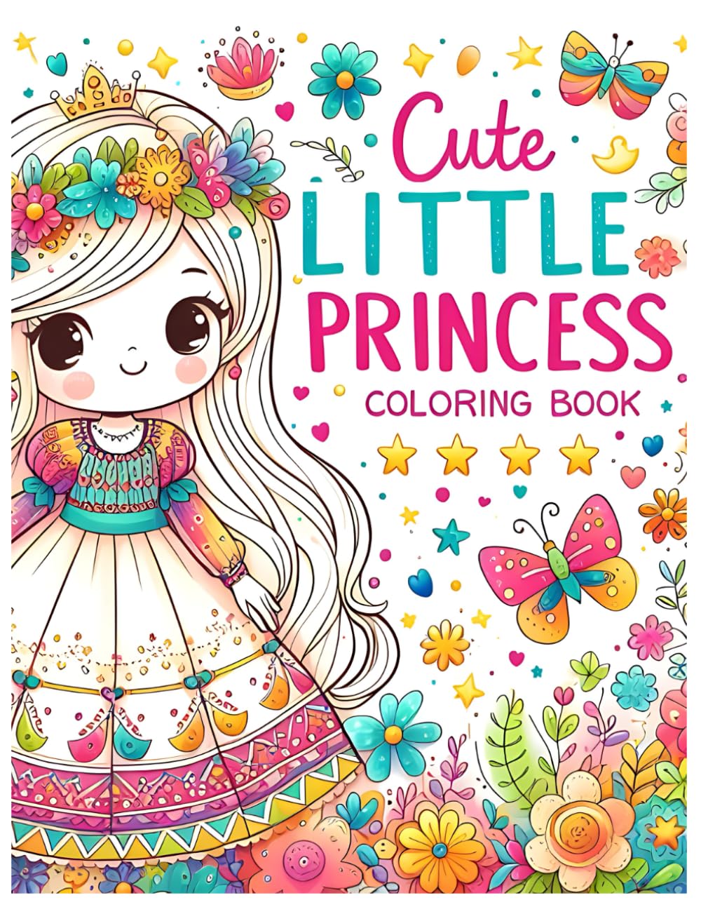 Little Princess Coloring Book: A Creative Journey for Young Princesses - Fun and Color