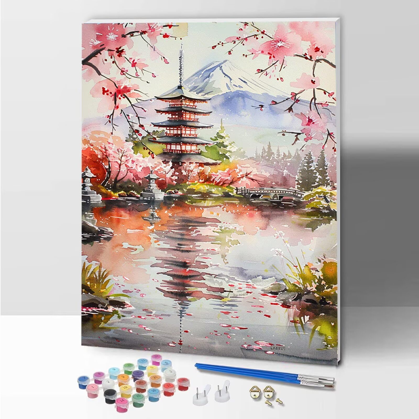Amazon.com: Japan Paint by Numbers Kit for Adults Beginner, DIY