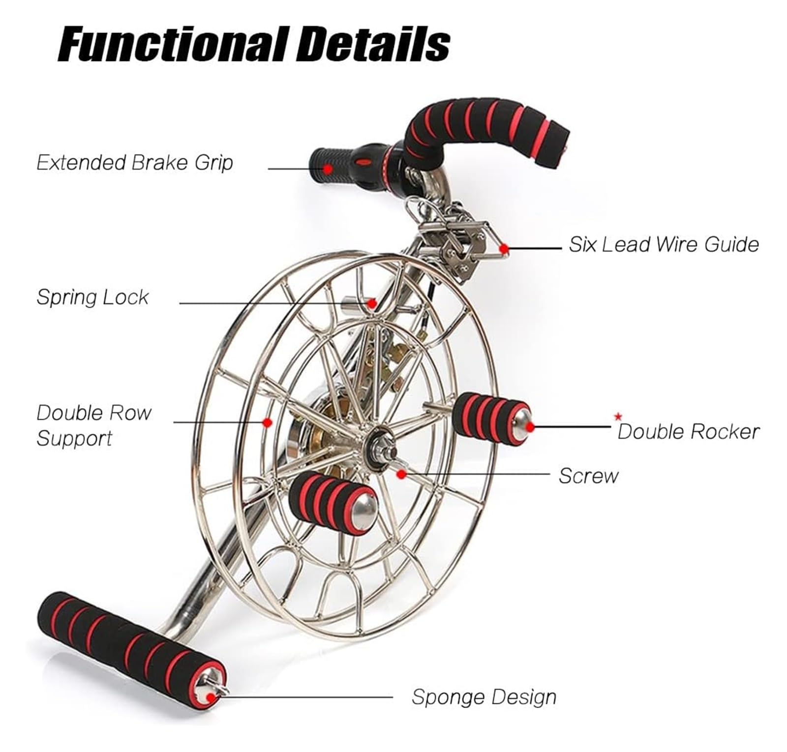 Bobinador de línea de cometa de acero inoxidable con carrete extraíble y guantes, accesorio de cometa al aire libre para niños y adultos