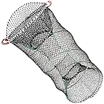 Drasry Crab Trap Bait Lobster Crawfish Shrimp Portable Folded Cast Net Magic Collapsible Fishing Traps Nets Accessories for Blue Crabs 2PCS37.4IN * 19.6 Black (0.66 in Mesh)