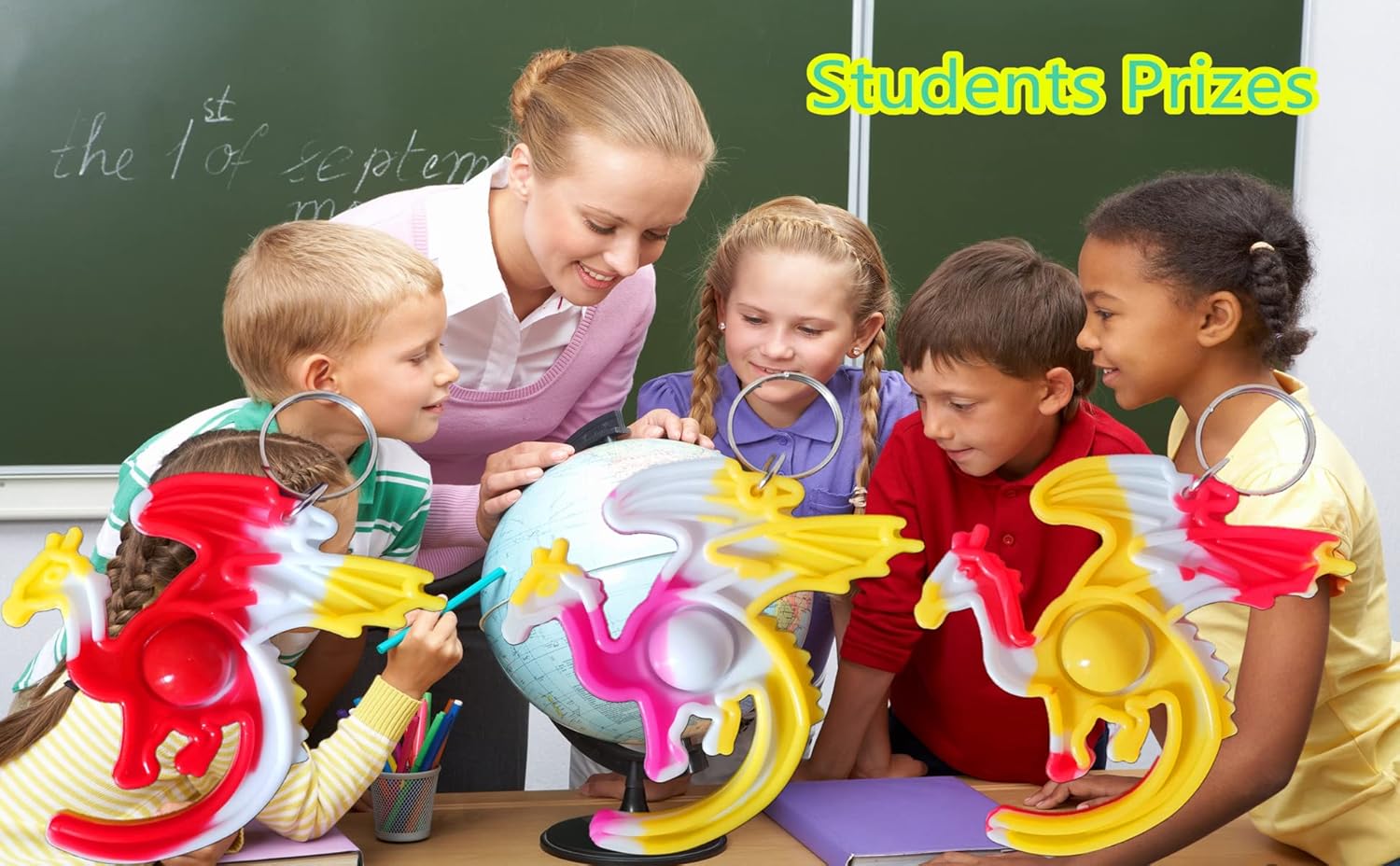 30 Packs Funny Summer Present Unique Mini Dragon Assorted fidgets Bubble Toys for Kids Children Classroom Students Gifts from Teacher,Birthday Party Favors