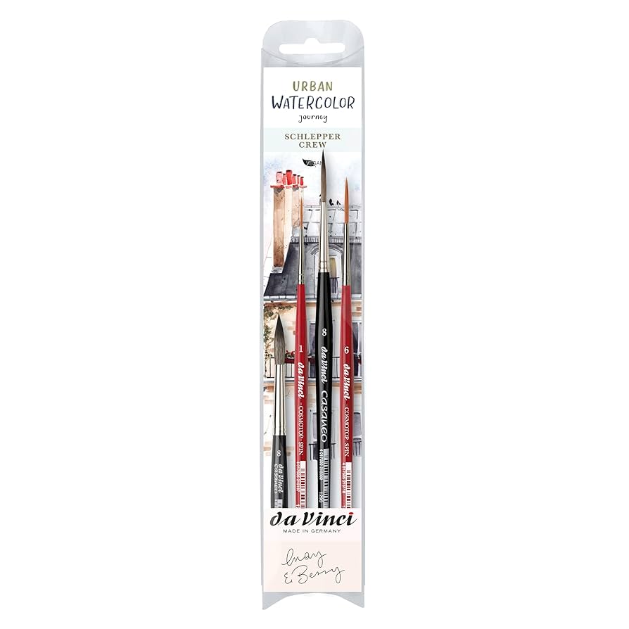 Amazon.com: da Vinci Urban Watercolor Journey • Rigger Brush