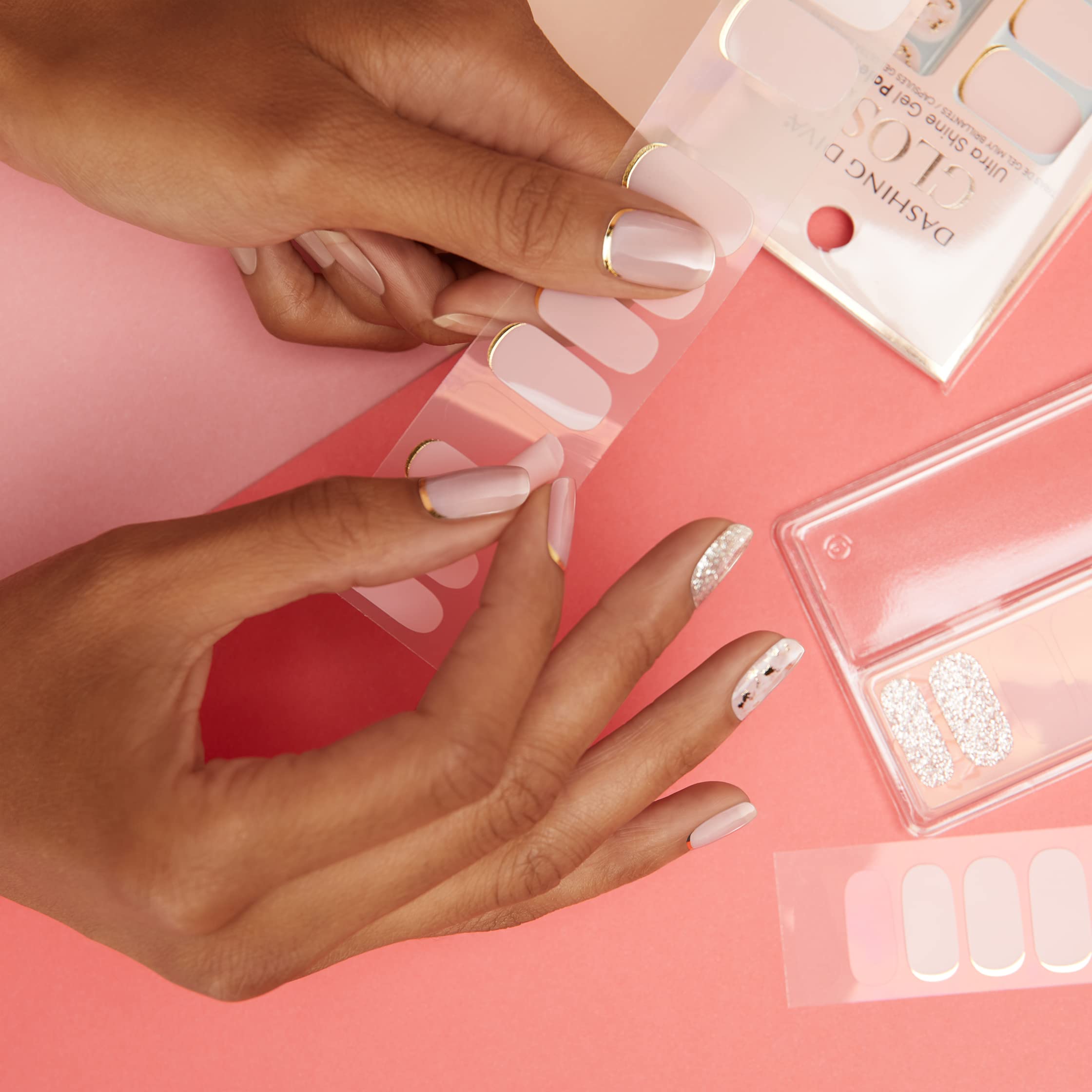 Amazon.com: Dashing Diva Gloss Nail Strips - Feeling Flush | UV