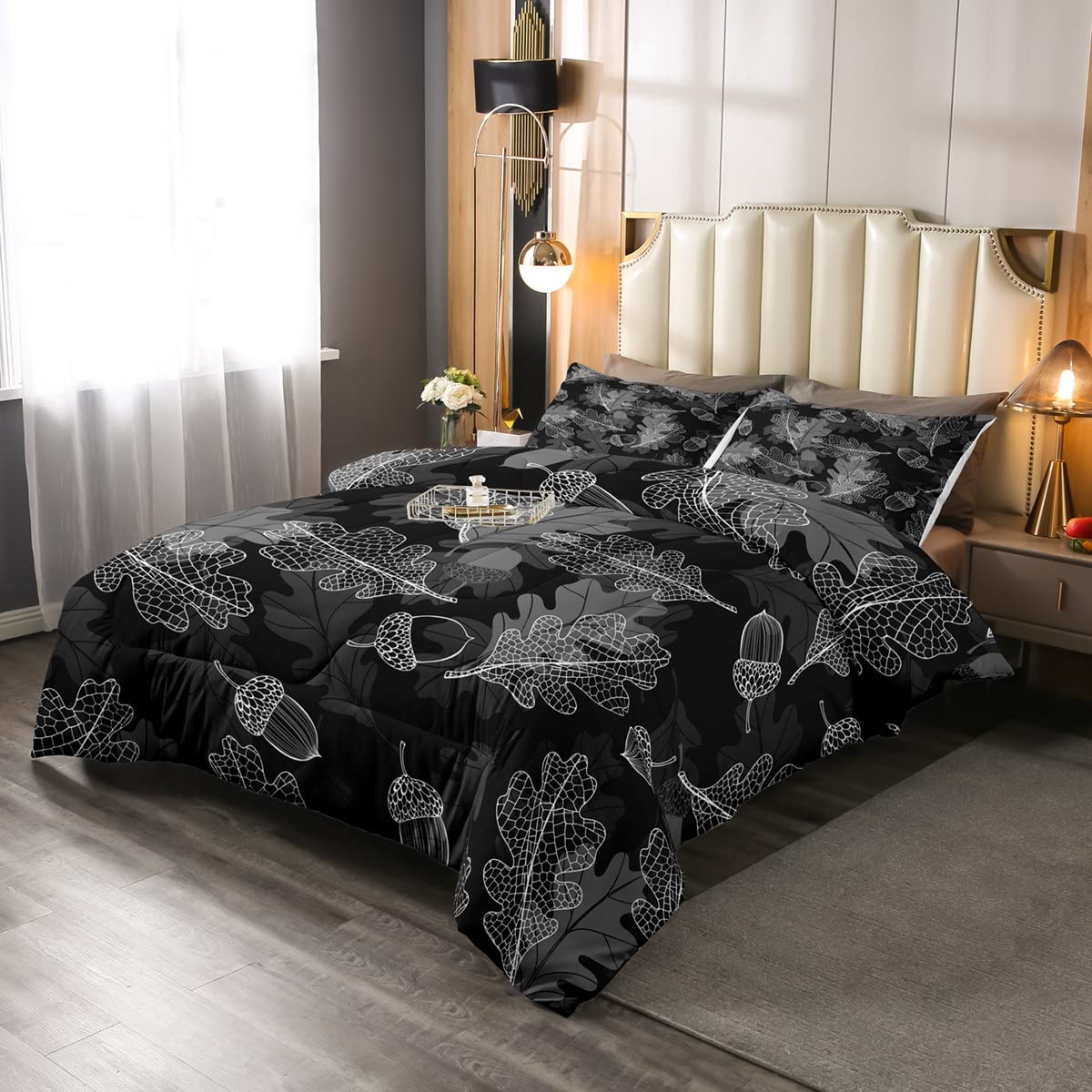 Morbuy Set di Biancheria da Letto di Matrimoniale Stampa 3D Leone Animale, Set Copripiumino in Morbido Microfibra con Federa e Copripiumini a Cerniera (200x200cm,Leone Pigro