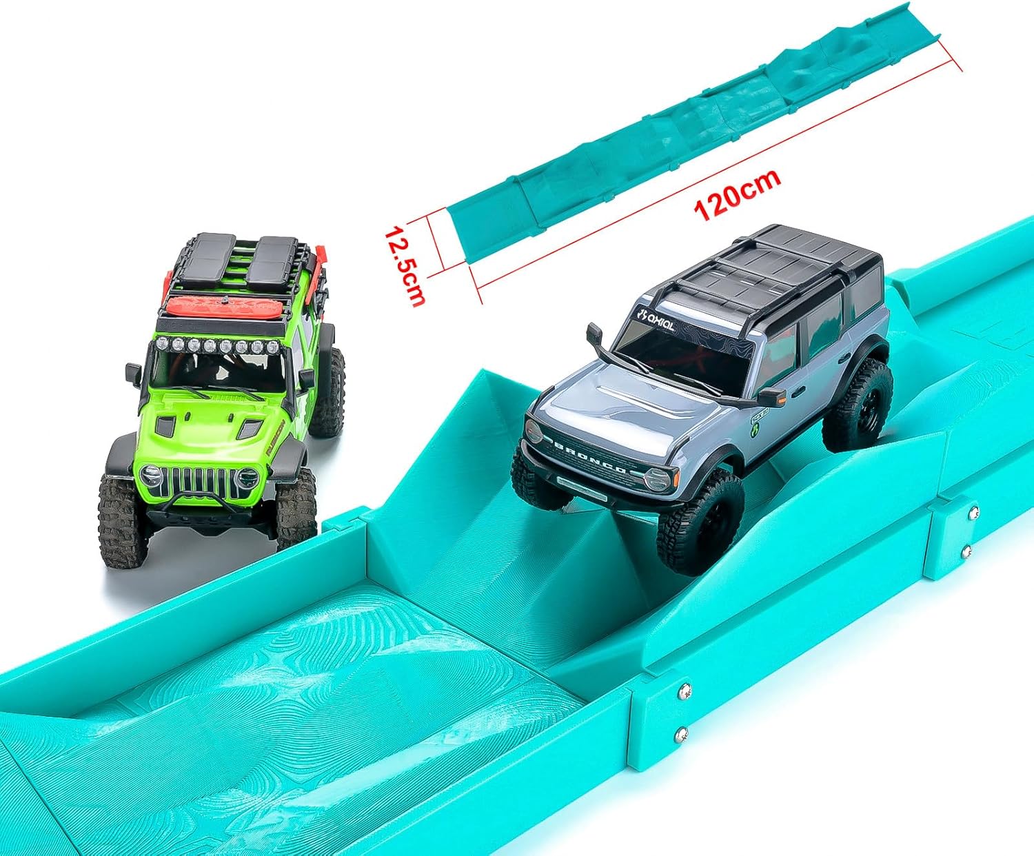 for Axial SCX30 & 1/24 Scale Off-Road Obstacle Course - 3D Printed Climbing Balance Challenge Bridge for RC Off-Road Vehicles (Vehicle Not Included) (Style A)