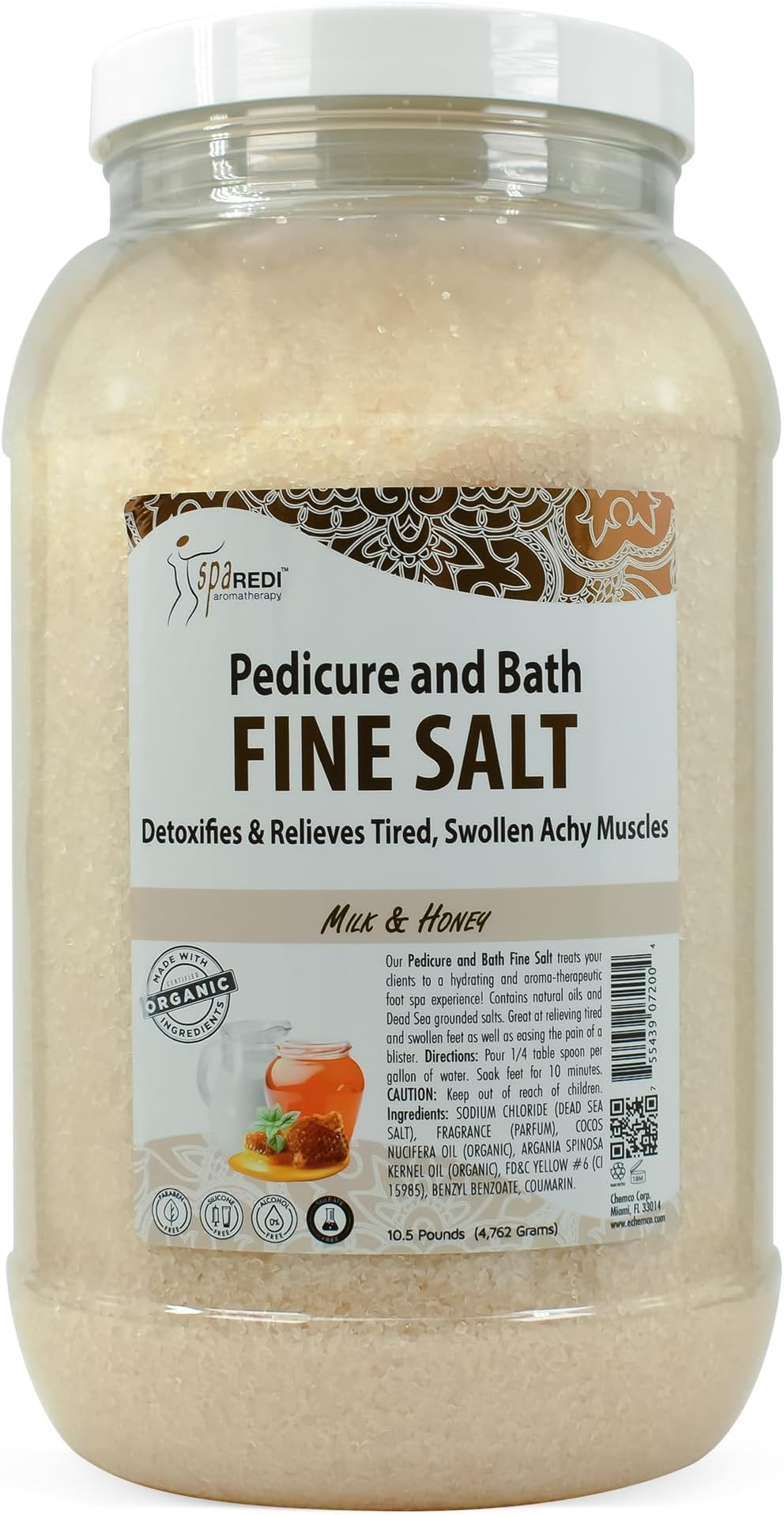 Professional Pedicure Foot Soak & Mineral Replenishment Whirlpool Treatment, Therapeutic Hydration, Not Dehydration, Replenishes Skin Barrier and Protects Salon Equipment Longevity 128 Oz