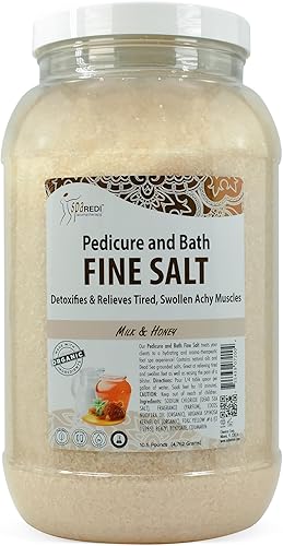 Miniatura 13 de SPA REDI - Desayuno de pies desintoxicante y sal fina para baño, limón y lima, 128 Oz - Hecho con sales del Mar Muerto, aceite de argán, aceite