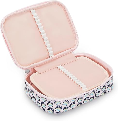 Vista 188 de Kipling - Estuche impreso para 100 bolígrafos para mujer, accesorios de organización, suministros de arte, maquillaje, organizador de viaje Aqua