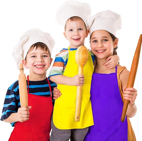 Miniatura 6 de PLULON Delantales de pintura para niños, delantales para pintura, delantales artísticos, a granel para actividades artísticas, manualidades, hogar,