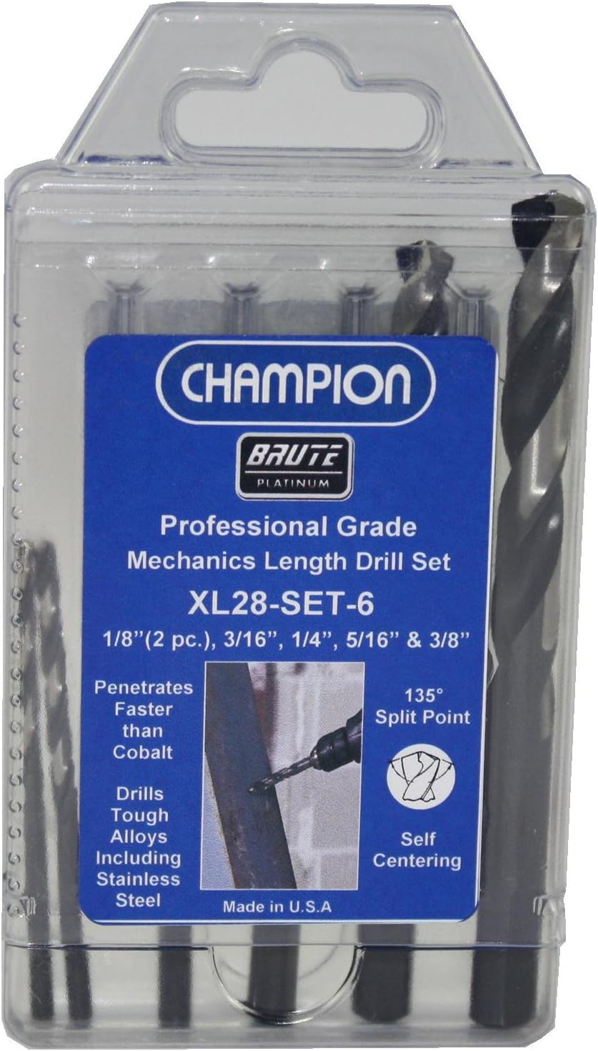 Champion Cutting Tool TD18XL Brute Platinum NC Tap and Drill Set (18