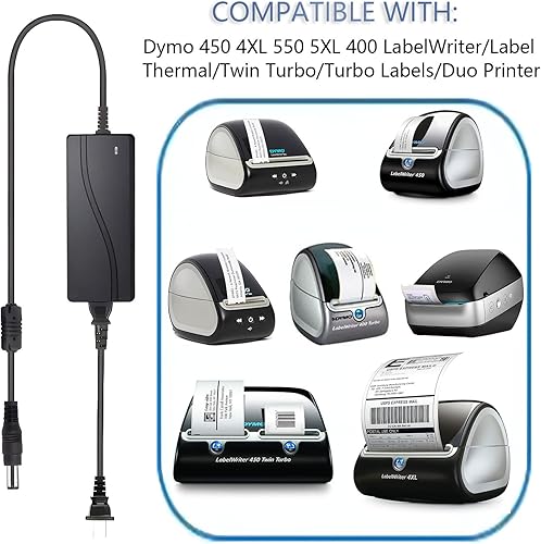 Miniatura 2 de Cable de alimentación de 24 V con certificación UL para Dymo 400 450 550 4XL 5XL LabelWriterTurbo LabelsLabel ThermalTwin TurboFabricante de