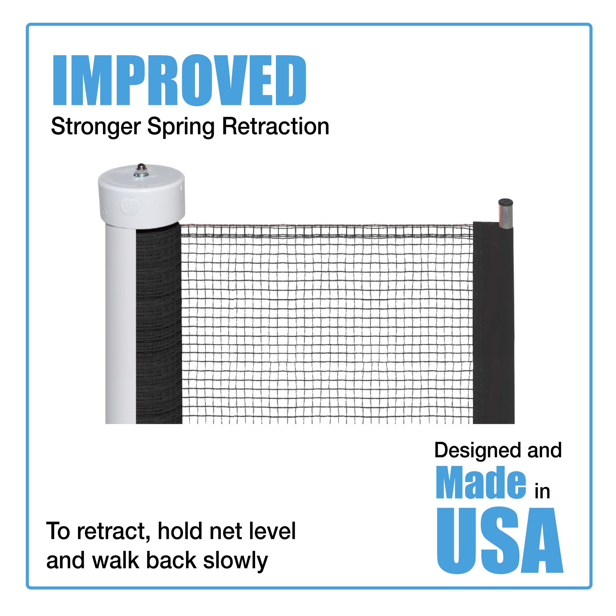Kidkusion Retractable Driveway Guard | Adjustable Up to 25 Ft. | Visual Boundary for Playtime Safety | Black | Made in USA product thumbnail 6