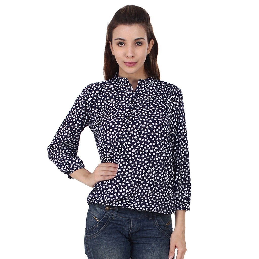 Mallory WinstonSmall Hart Print Balloon Top