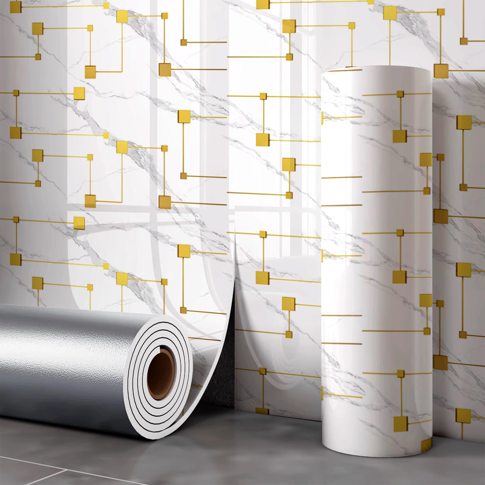 Marble Wallpaper Thermal Wallpaper for Cold Walls Self Adhesive