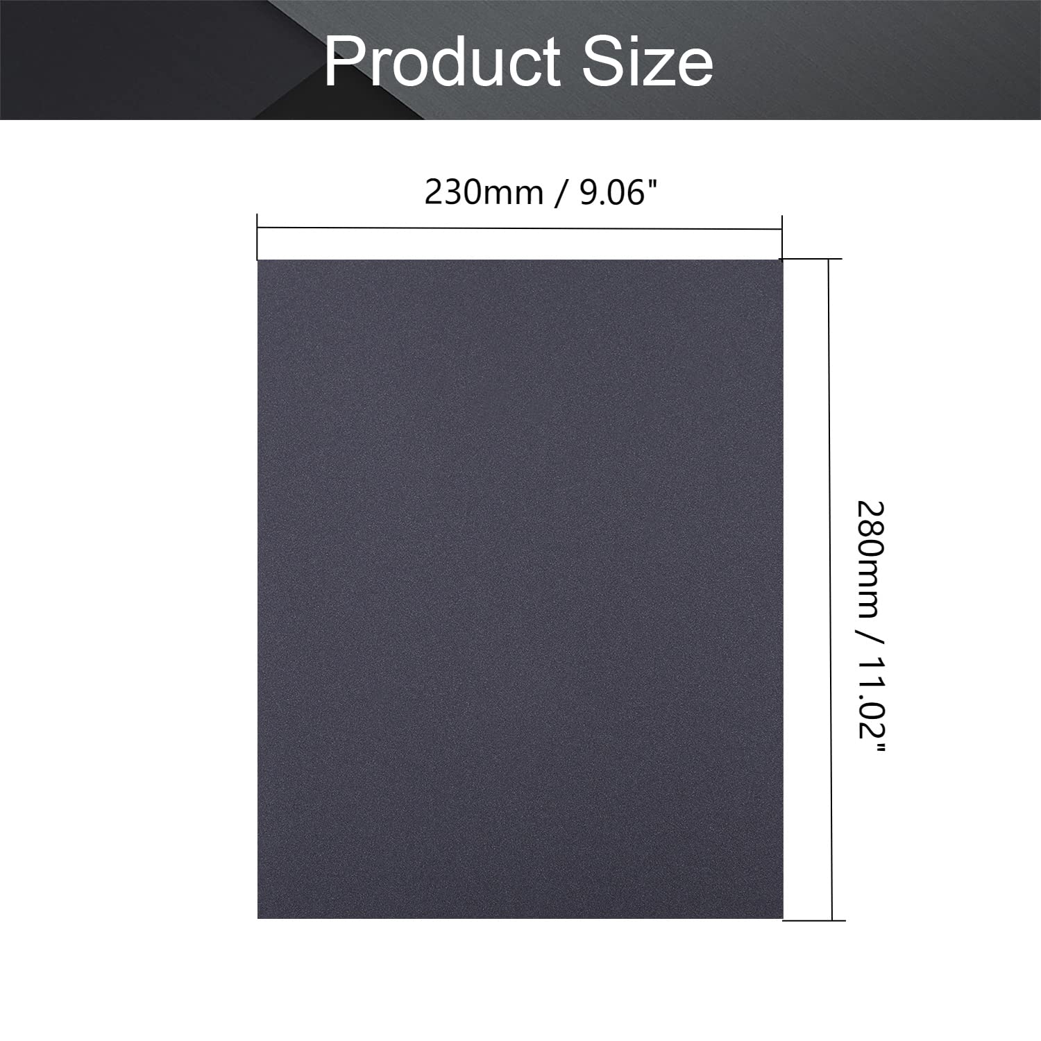 uxcell 2500 Grits Sanding Sheets 9-inch x 3.6-inch Wet Dry Silicon Carbide Sandpaper for Wood Furniture Metal Polishing 15pcs