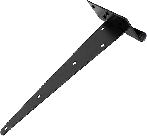 Miniatura 3 de Rural365 Bisagras triangulares para puerta, paquete de 4 – Bisagras de puerta de estilo granero resistentes de 12 pulgadas con correa en T de color