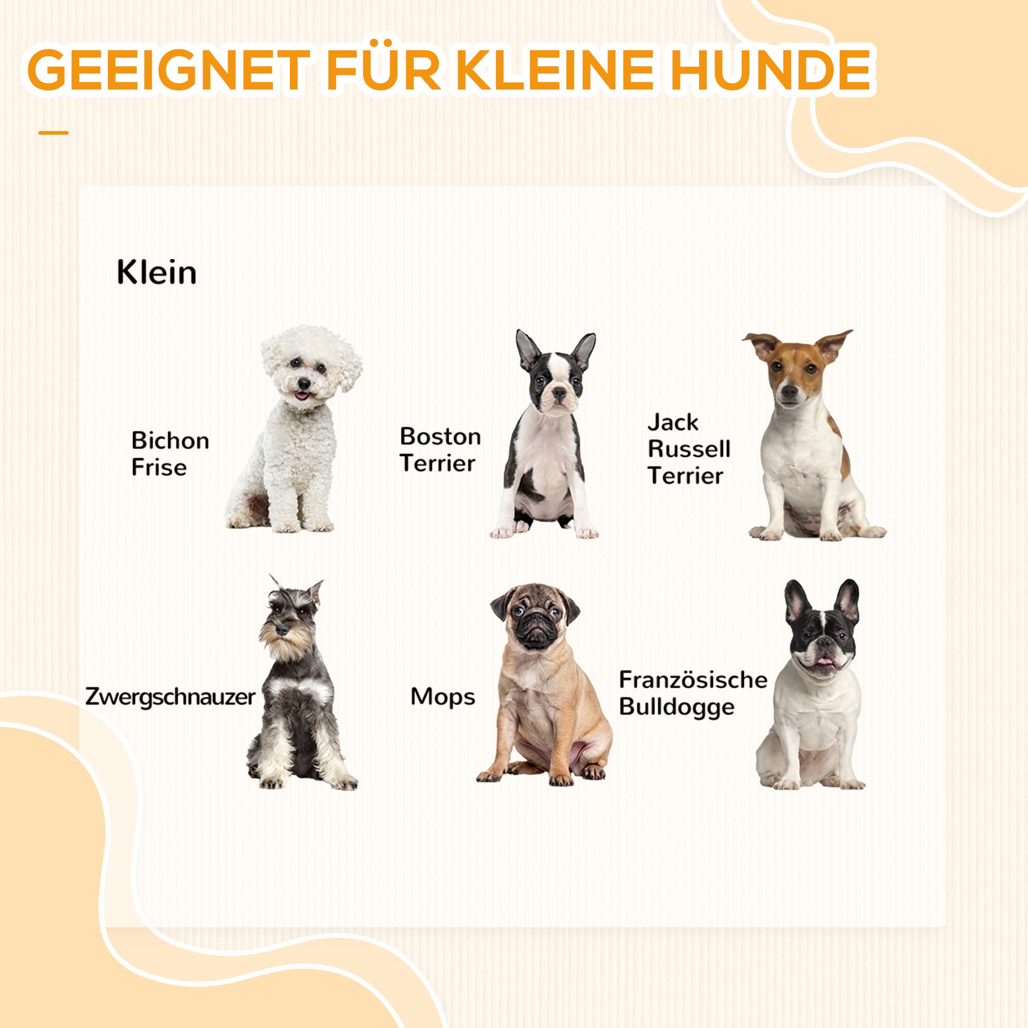 PawHut Hundetreppe 3 Stufen 48 cm Hoch für kleine und alte Tiere Weiß