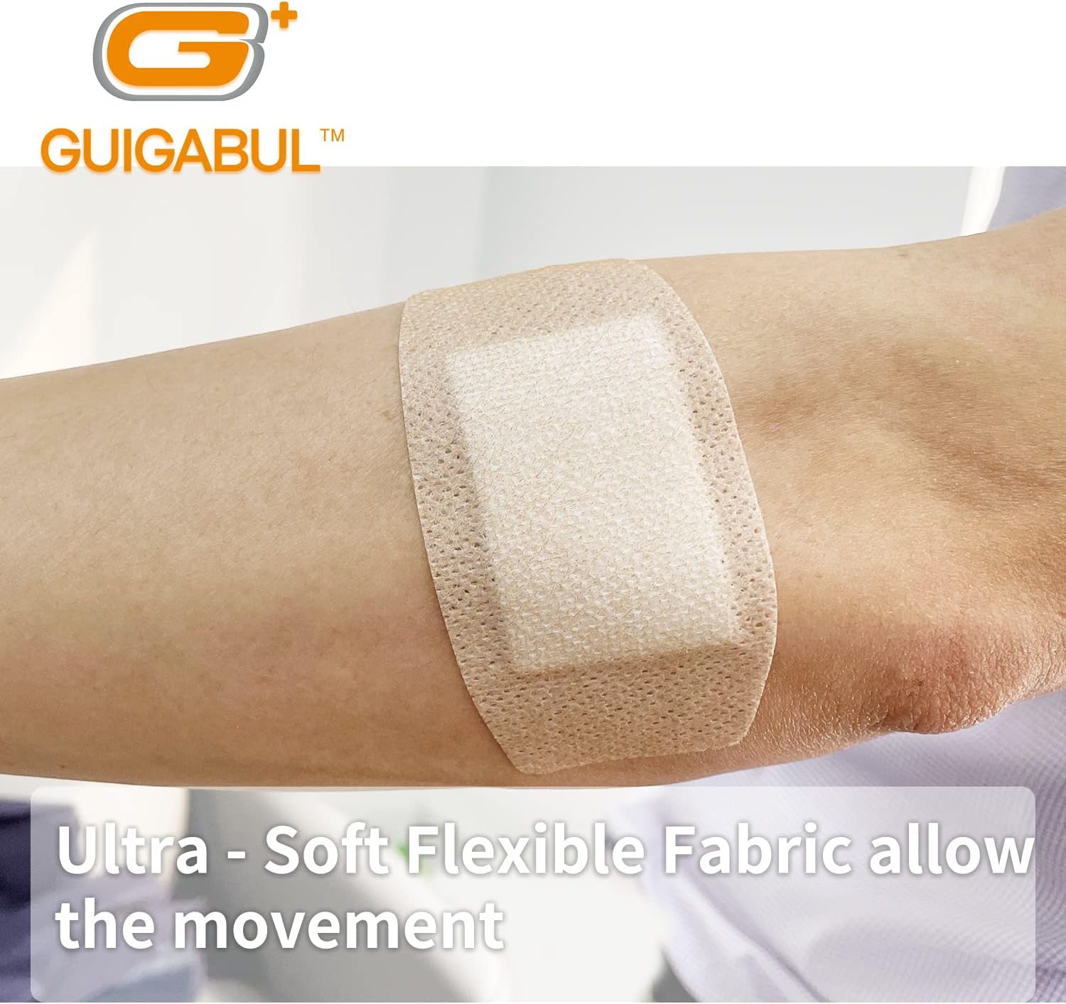 Silicone Adhesive Bandages for Elderly Sensitive Skin - Painless Removal 2''x4'' Extra Large 15 Counts Waterproof and 15 Counts Flexible Fabric Bandages - Hypoallergenic - Latex Free