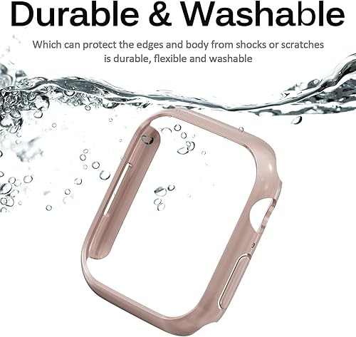 Miniatura 4 de Miimall Compatible con Apple Watch de 1.614 pulgadas, marco duro de policarbonato, ultrafina, ligera, para mujer y hombre, carcasa protectora para