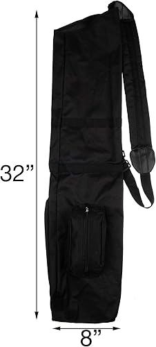 Vista 7 de Murray Sporting Goods Bolsa de golf para el domingo Bolsa de golf negra ligera de viaje con correa acolchada para el hombro para práctica de campo