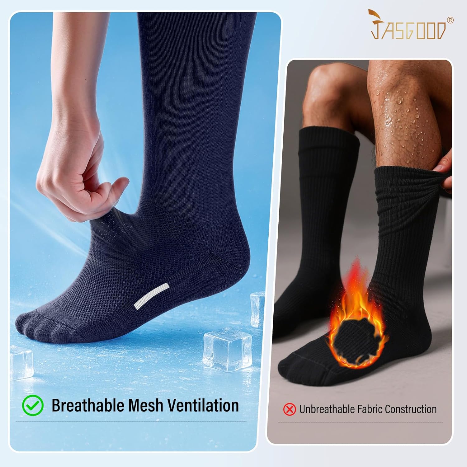 JASGOOD Baseball Socks and Belt Combo Set 3 for Youth Adult Softball Socks and Belt Football Socks for Kids Boys Girls - Image 2