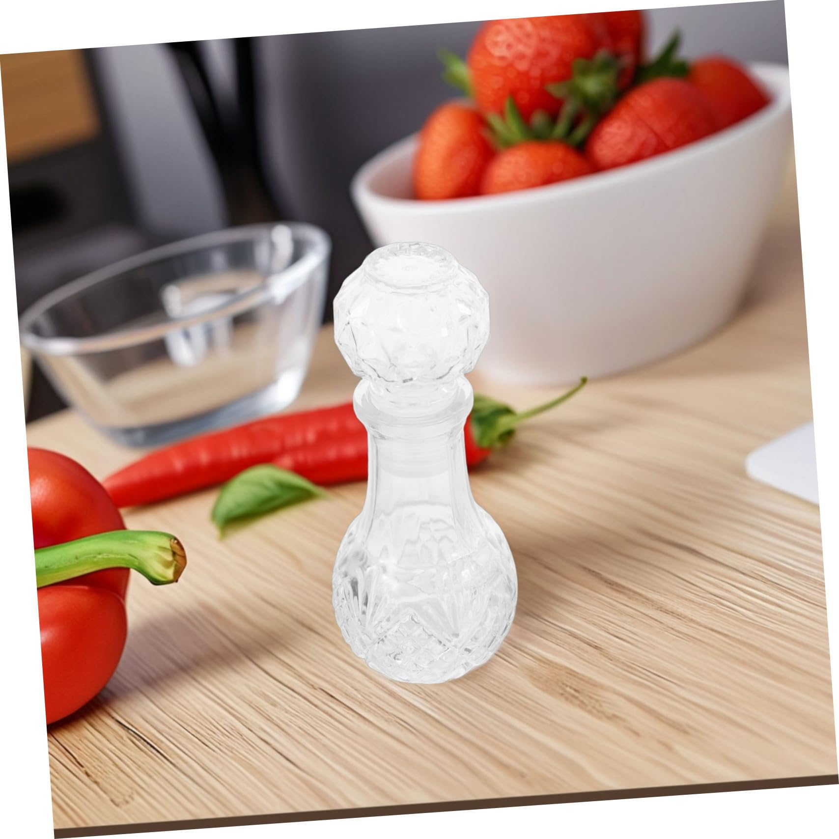 Bottiglie da 50ml in Vetro per Liquori e Vino, con Tappo Ermetico, Set da 6 Pezzi con Design Elegante e Unico per Degustazioni e Feste