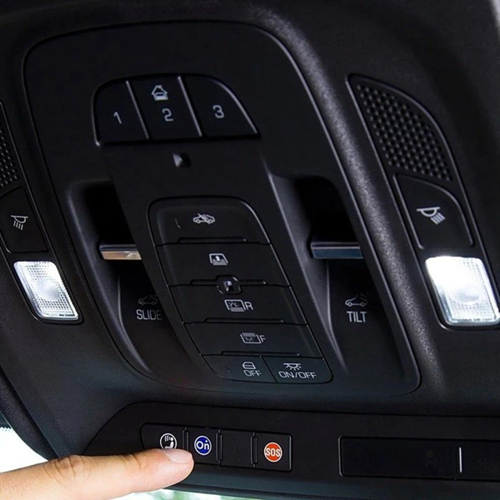 Oświetlenie sufitowe konsoli dla Cadillac CT6 2016-2019, Przełącznik oświetlenia dachu samochodu 23358716/84084118/13437064/241-13173