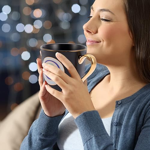 Miniatura 4 de Taza de café con diseño de ojo turco, taza de cerámica con asa para el hogar, oficina, cafetería, restaurante, viajes, tienda, café expreso