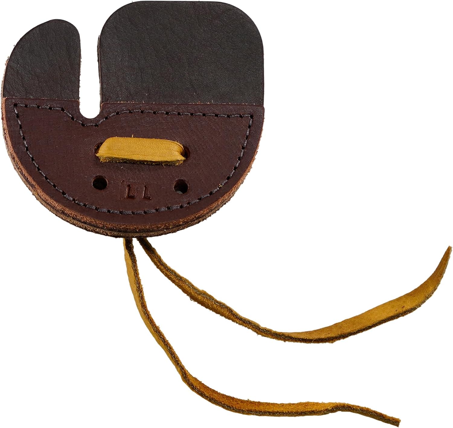 Hornet Split Finger Bison Leather Tab – Handmade in USA for Traditional Archery – Available in Medium & Large – Left & Right Hand