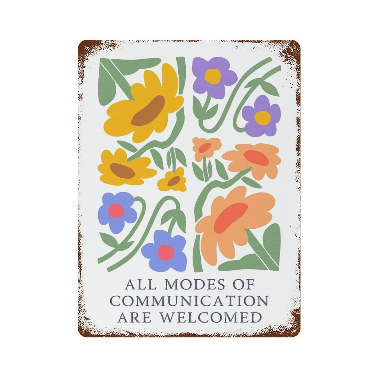 xiaoxiaoshen Flower Market (10) Wall Decor Art Metal Tin Poster Modern Home Decor Art Home Bar Shop Decorations Vintage Sign 40x30cm
