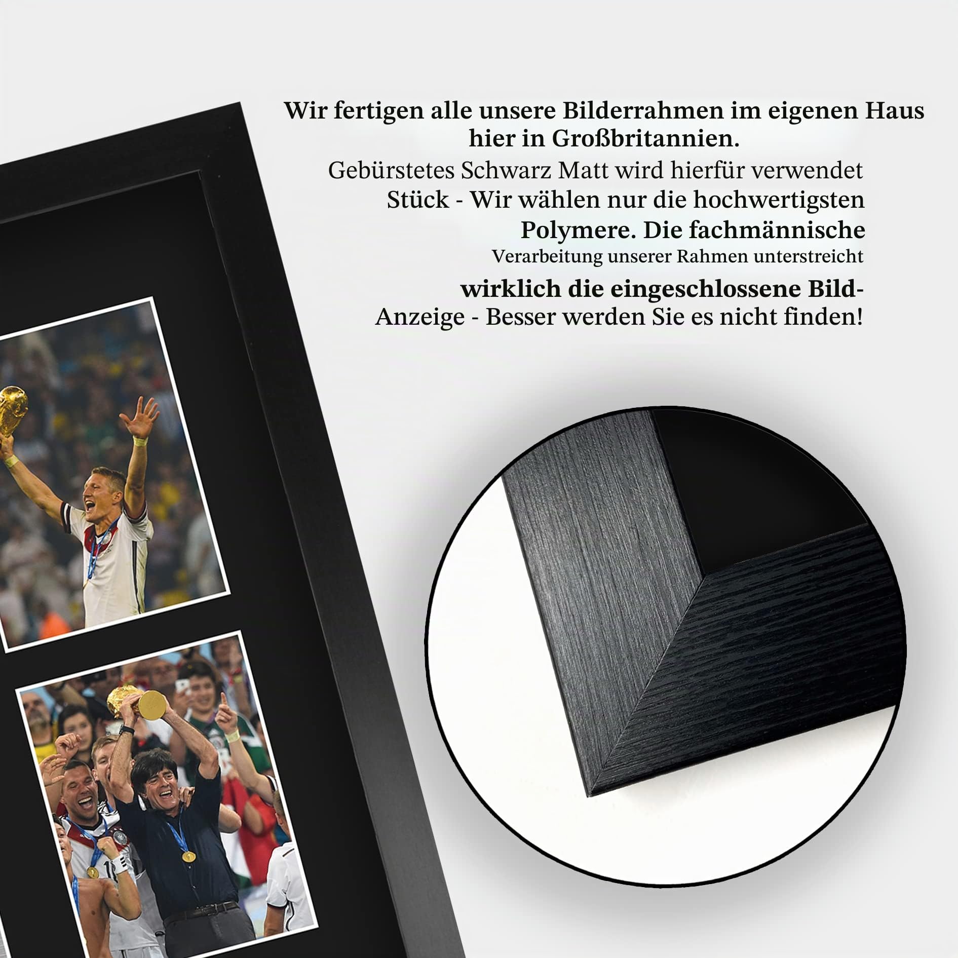 HWC Trading FR A3 Germany 2014 World Cup Winners Gedruckte Erinnerungsstücke Signiert Autogramm Foto Display Für Fußball-Fans Und Unterstützer - A3 Eingerahmt