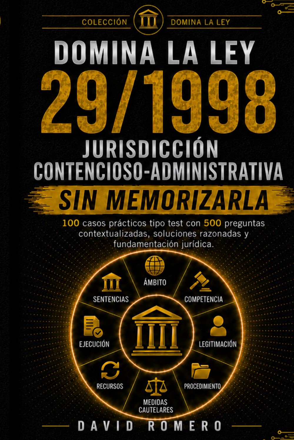 DOMINA LA LEY 29/1998 REGULADORA DE LA JURISDICCIÓN CONTENCIOSO-ADMINISTRATIVA SIN MEMORIZARLA: 100 CASOS PRÁCTICOS TIPO TEST 500 preguntas ... razonadas y fundamentación jurídica