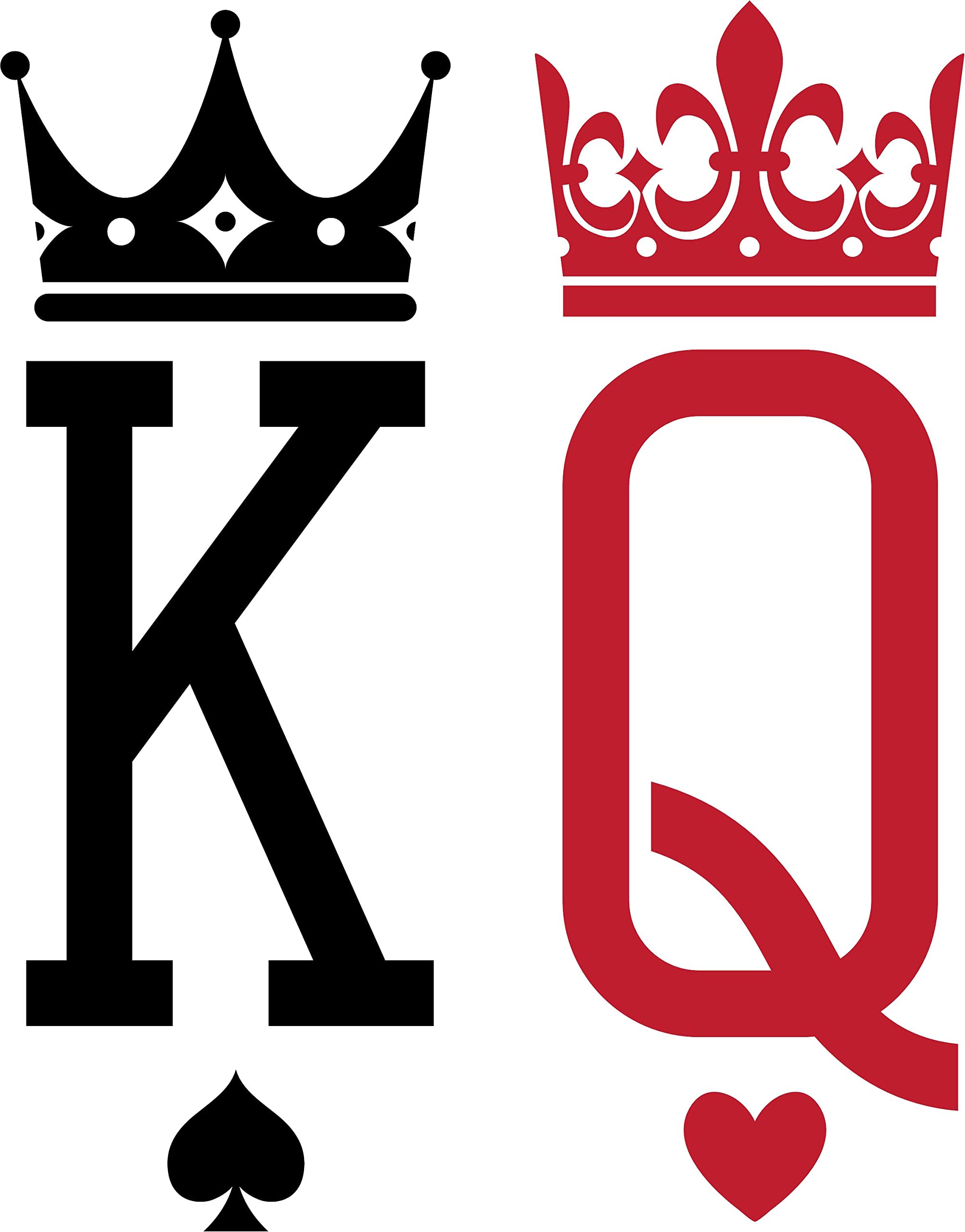 Amazon.com: SEC Apparel King and Queen Iron On Patches Decals