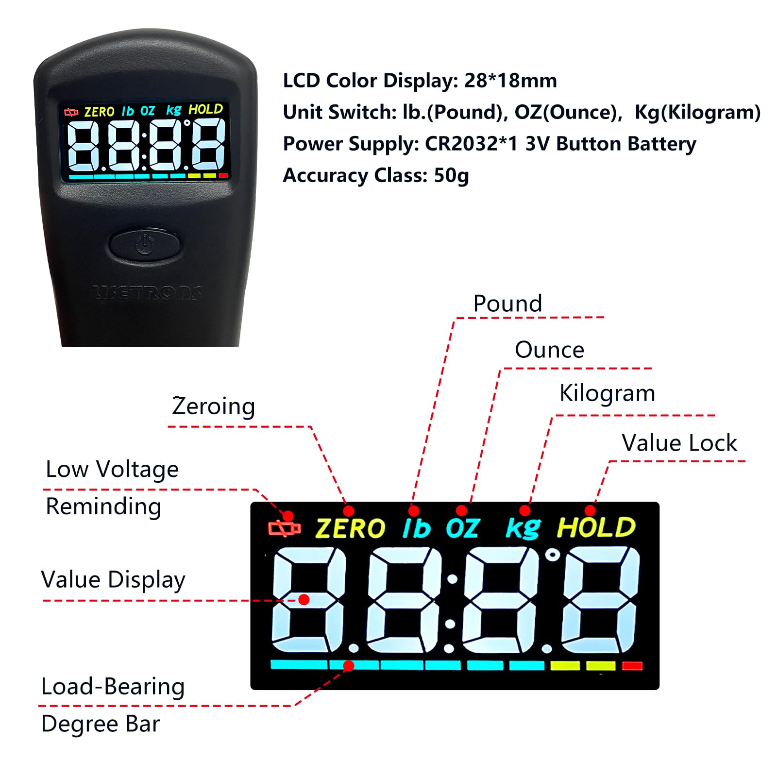 Balance à Bagages Numérique Avec écran LCD Couleur - Jusqu'à 50 Kg, Ruban Mesure Intégré - Idéale Voyages - 4