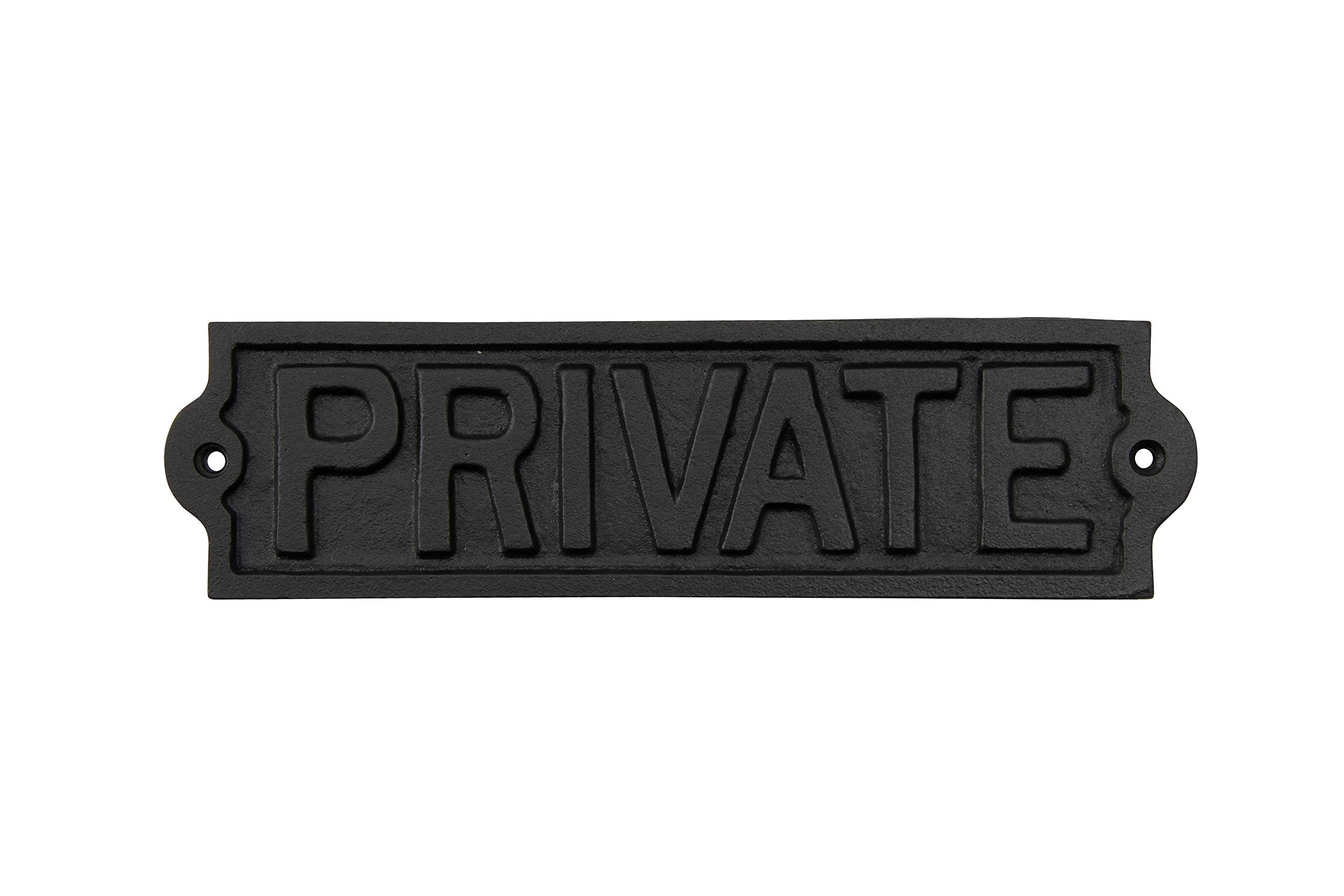 Cgb Giftware Black Private Iron Sign | From Cgb Giftware's The Ironworks Range | Cast Iron | Wall Sign | Gb02394