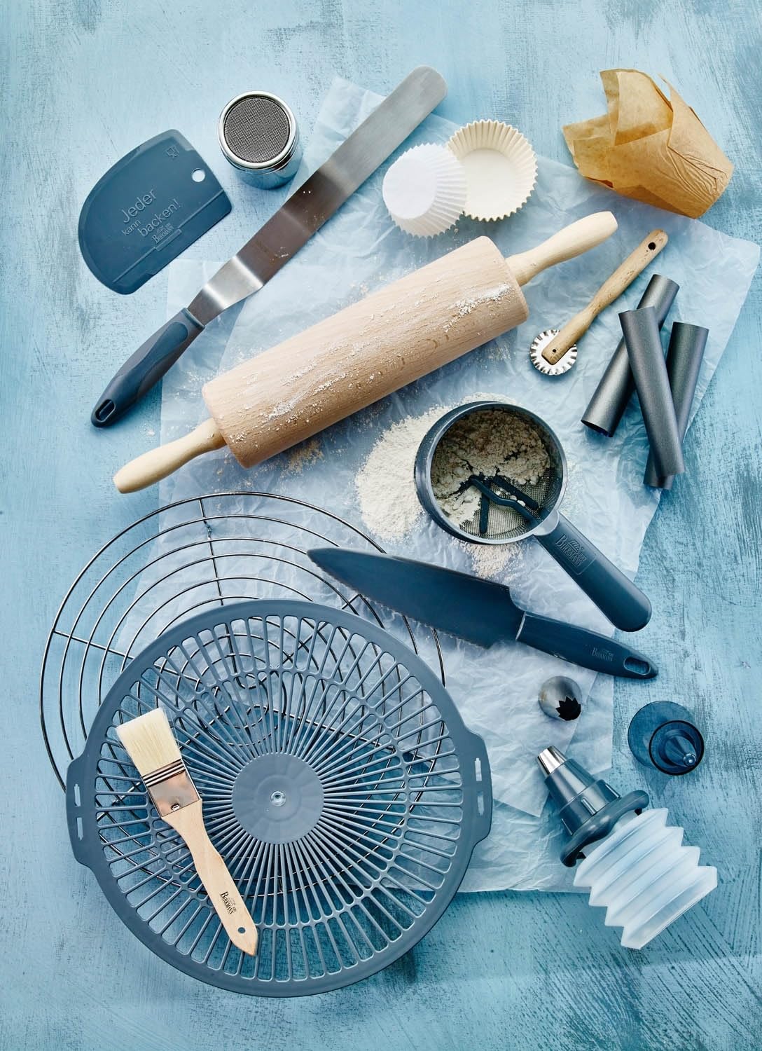 RBV Birkmann Easy Baking Set Tasca Da Pasticciere, Bianco, Pezzi