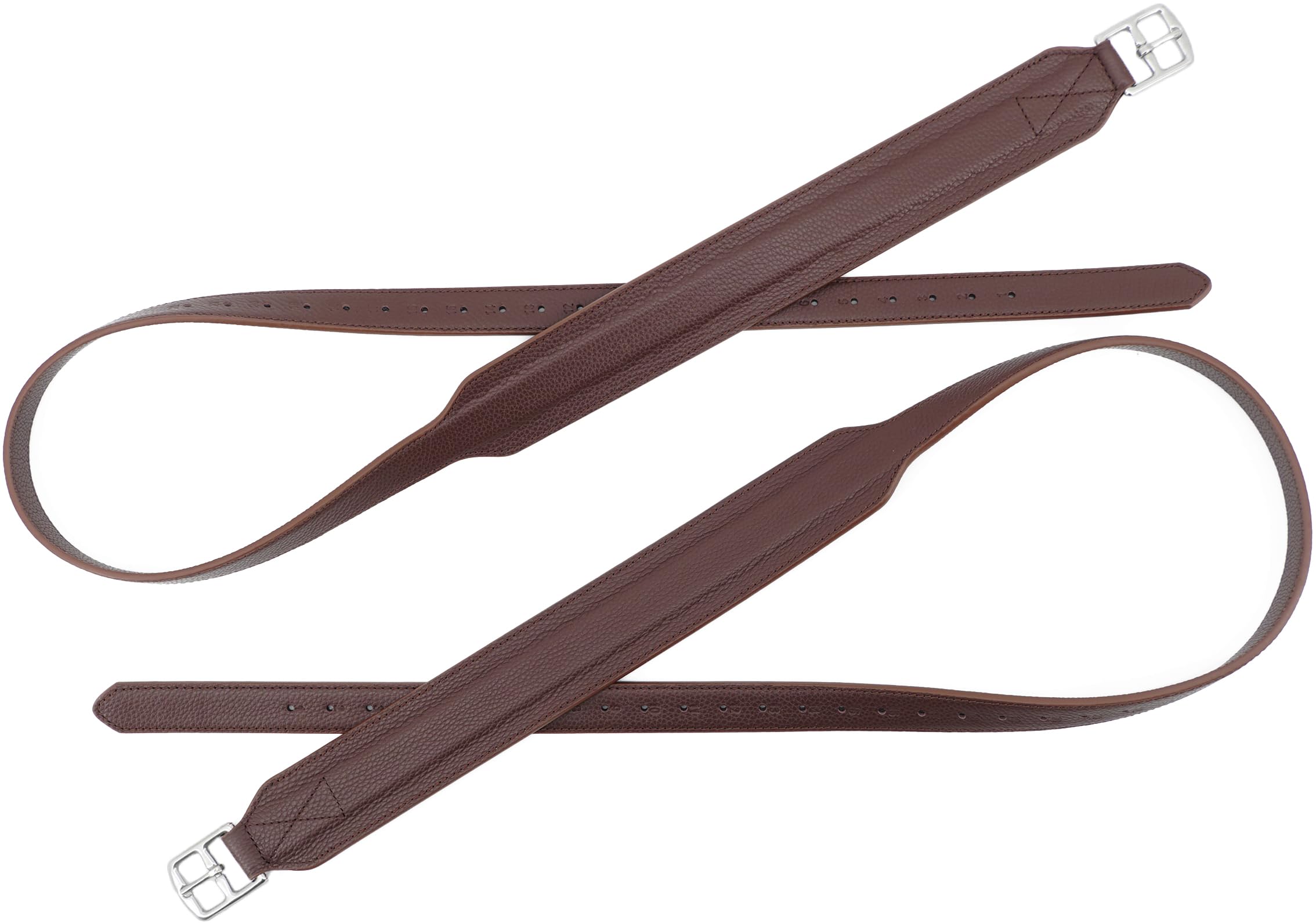 Stabilitäts-Steigbügelriemen mit starkem Nylonkern für Reitsport, breite englische Steigbügelriemen (54 inches / 135cm)