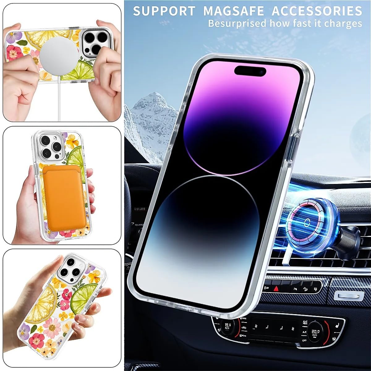 Amazon.co.jp: DAIZAG iPhone 13 Pro Max用磁気ケース、ドライフルーツ