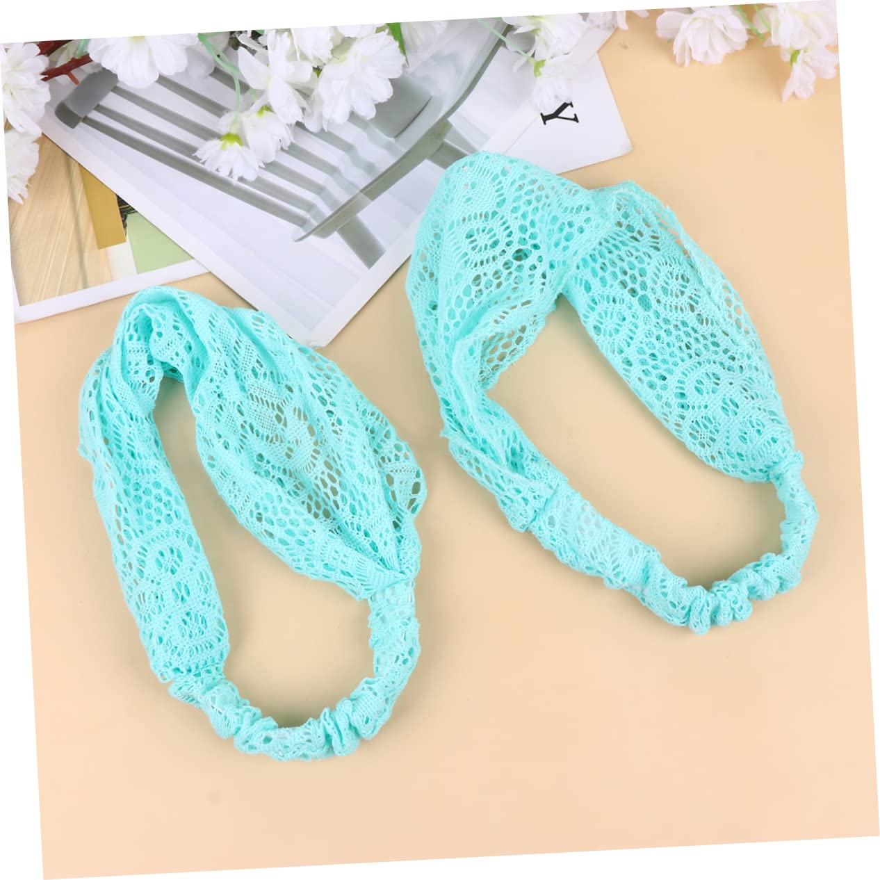 Didiseaon 6pezzi Fascia Per Pizzo Blu Da Accessori Eleganti Per Donne e Ragazze Per Occasioni Speciali e Uso Quotidiano Design Chic e Romantico