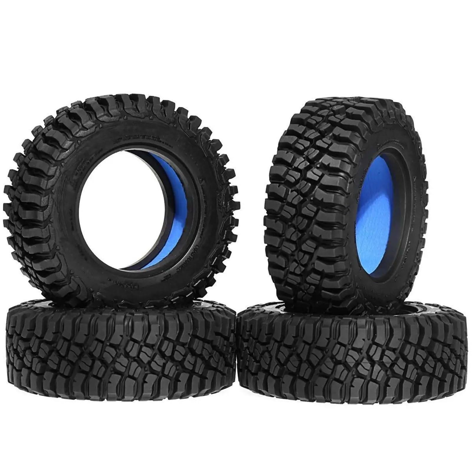 Neumático 1,9 Pulgadas 4 Uds. Goma para AXIAL para SCX10 90046 para Traxxas para TRX4 para Defender D90 D110 para Wraith CC01 para Camel Cup 1/10 Coche RC RC Orugas Maquetas