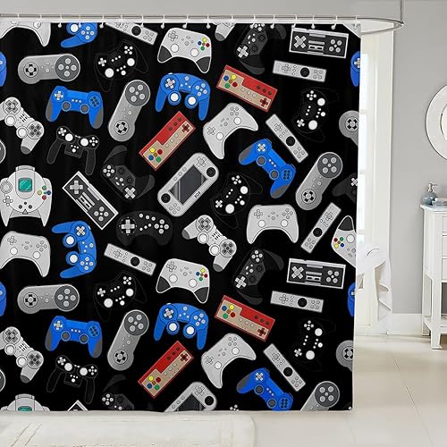 Vista 29 de Erosebridal Kids Tie Dye Shower Curtain, Girls Bohemian Hippie Bath Curtain, Watercolor Psychedelic Bathroom Accessories, Waterproof Polyester