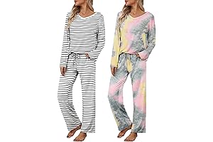Premium Women's 2-Pack Long Sleeve Pajama Set: Comfort and Style Combined