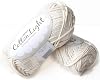 Cotton Blend Yarn for Knitting and Crocheting, 3 or Light, Worsted, DK Weight, Drops Cotton Light, 1.8 oz 115 Yards per Ball (01 Off White)