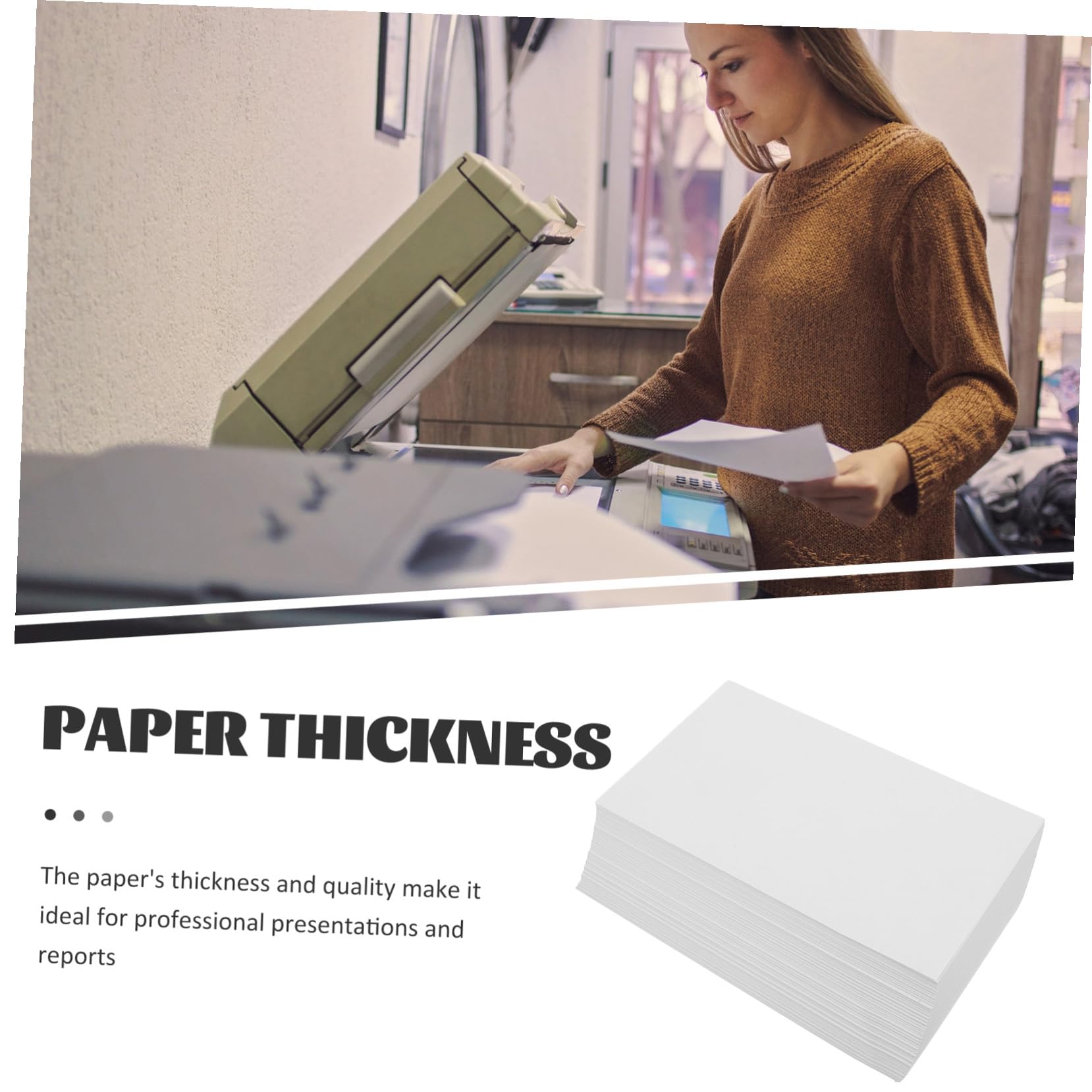 Hemobllo 500 Blatt Multifunktions Druckerpapier 240x140mm 70 G/m² Blanko Kartonpapier Dickes Kopierpapier für Büro Malpapier und Selbstgemacht Anwendungen