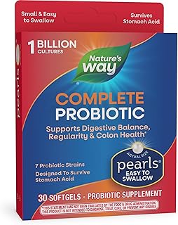 Nature's Way Complete Probiotic Pearls, Supports Digestive Balance*, 1 Billion Live Culture, Supplement for Men and Women,...